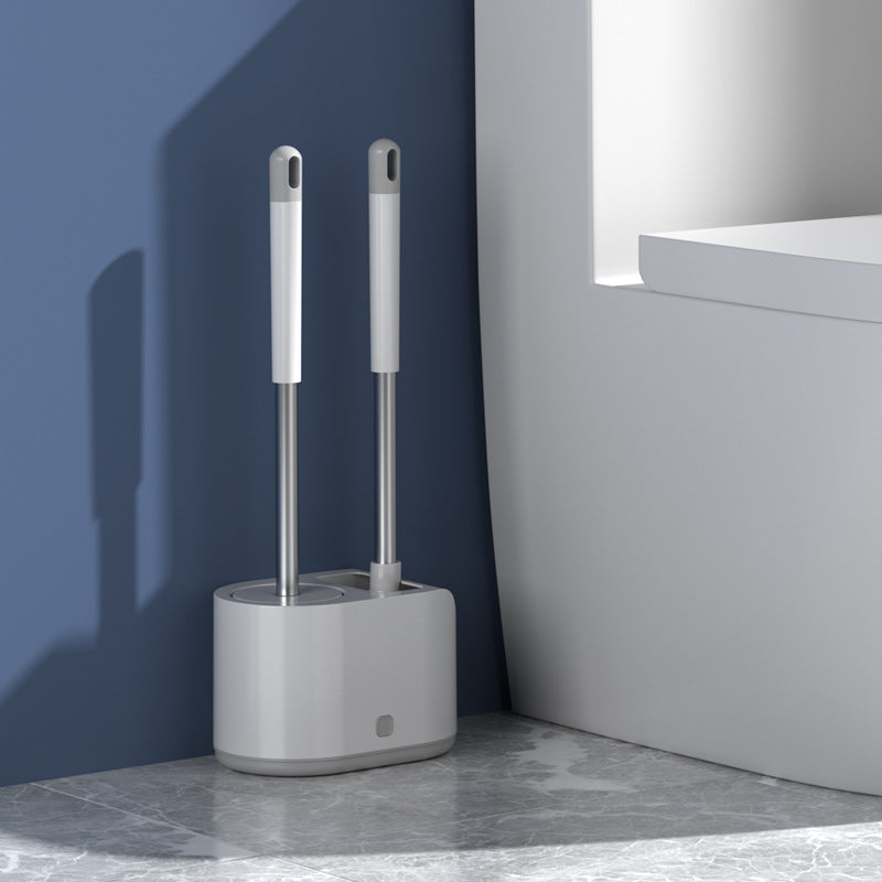 Bathroom Silicone Toilet Cleaning Brush