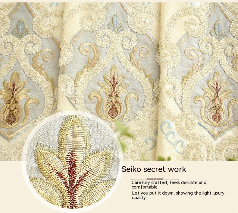 Crown European Embroidery Curtains Living Room