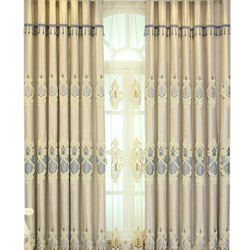 Crown European Embroidery Curtains Living Room