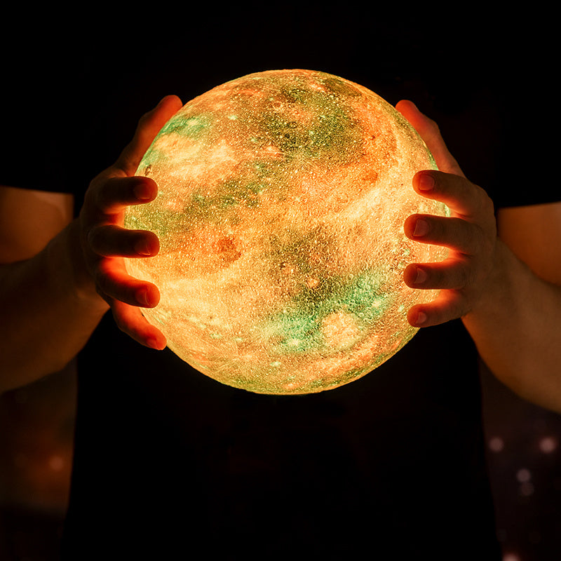 LED USB Star Galaxy Moon Lamp Stand For Bedroom