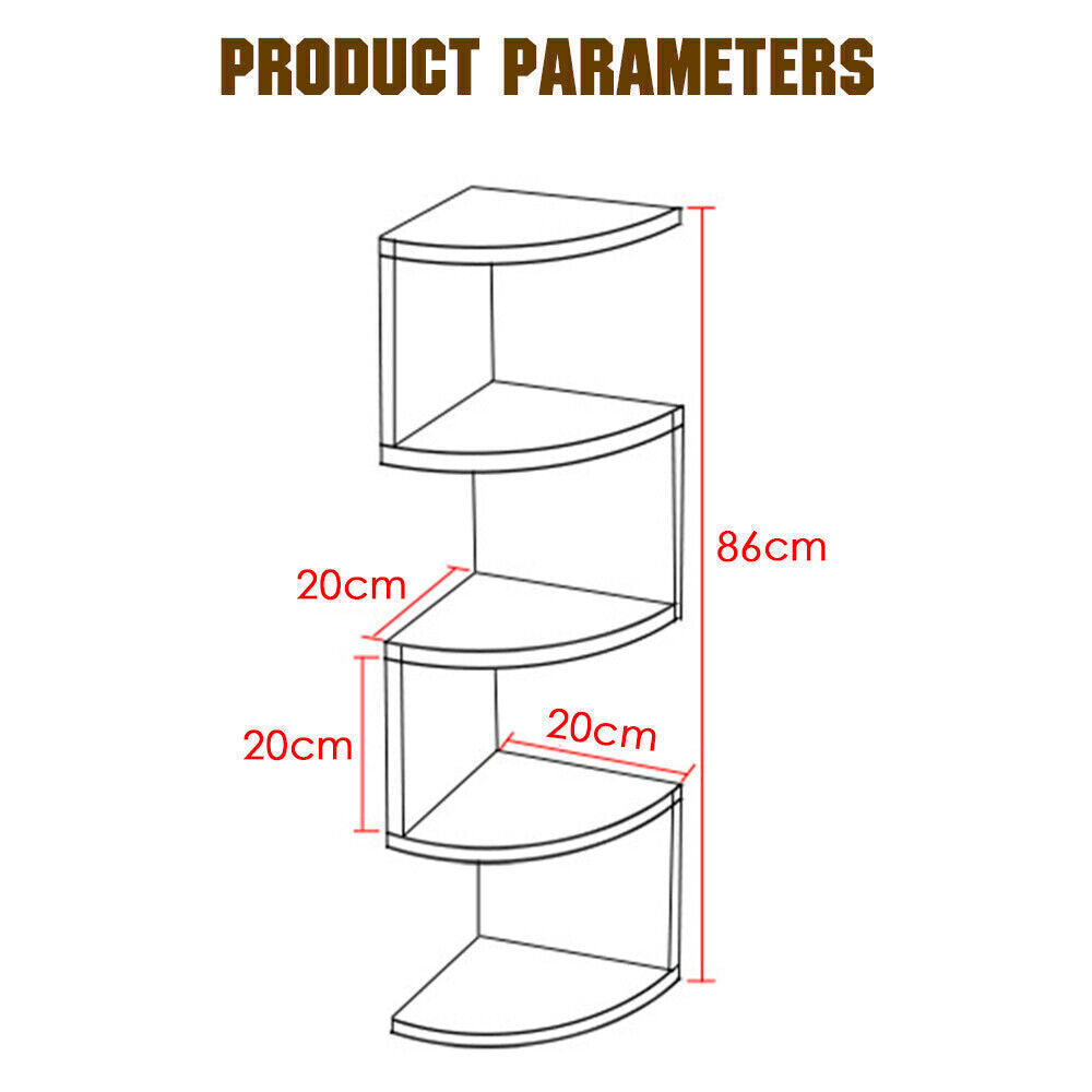 New 5 Tier Floating Wall Shelves
