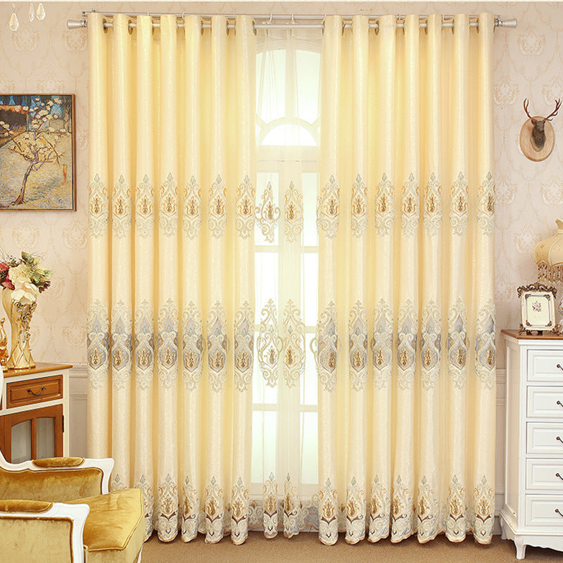 Crown European Embroidery Curtains Living Room