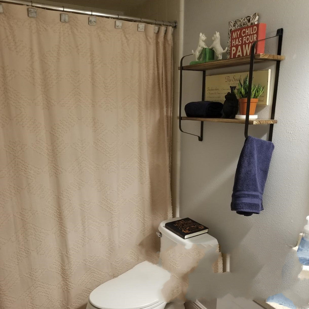 Wood Wall Shelf Wrought Iron Bracket
