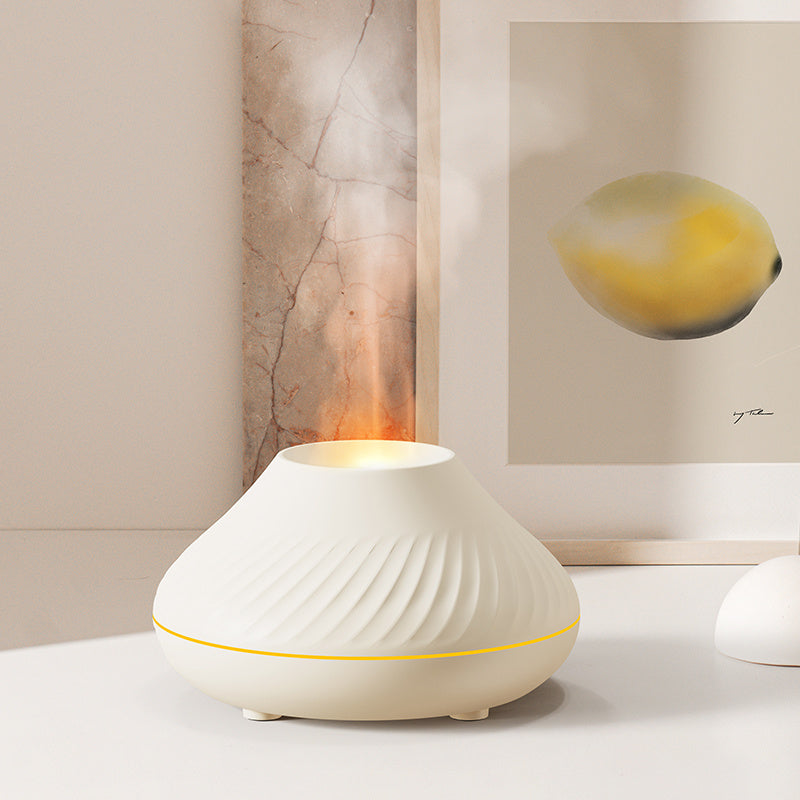 RGB 130 ML Flame Humidifier Essential Oil Fire Flame Aroma Diffuser